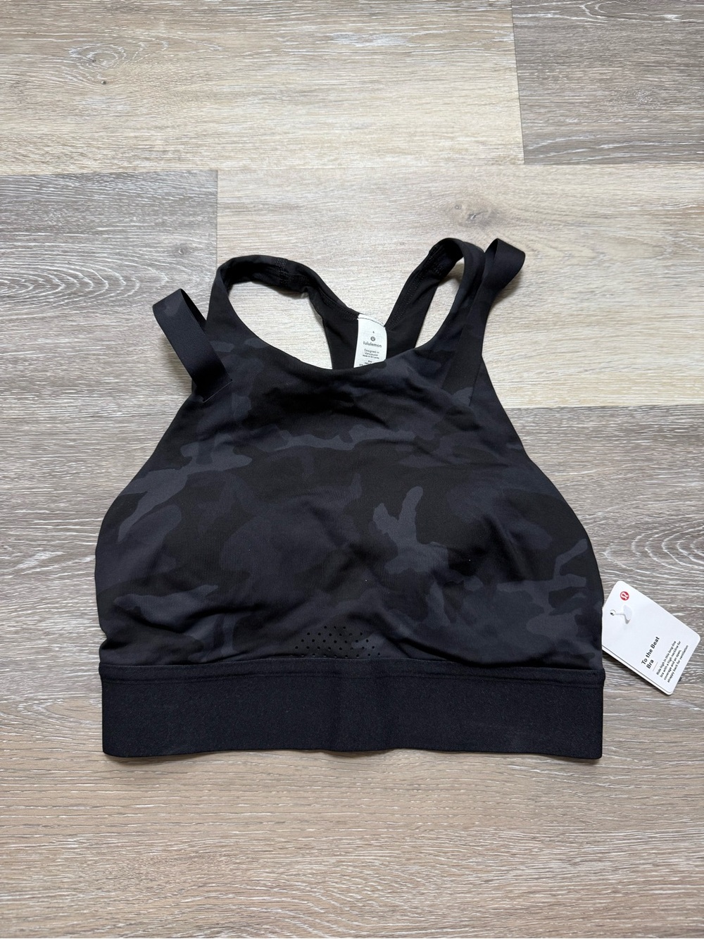 Lululemon To The Beat Bra - Incognito Camo Grey